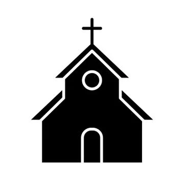 Church vector Icon. Flat simple solid icon. Easter concept. Eps 10 Stock Illustration