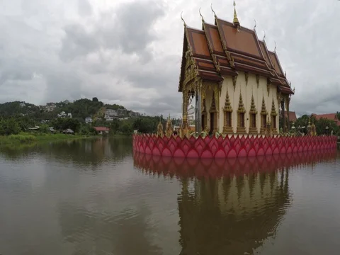Church on the water Stock Footage 72240581