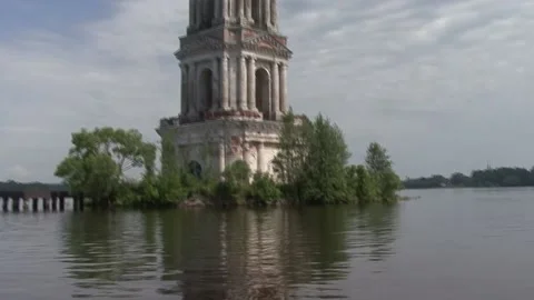 Church in the water Stock-Footage 155537191
