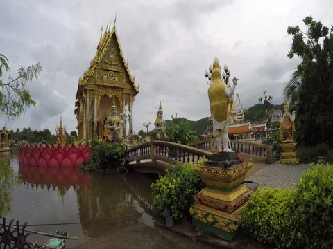 Church on the water at the side Stock Footage 72240910