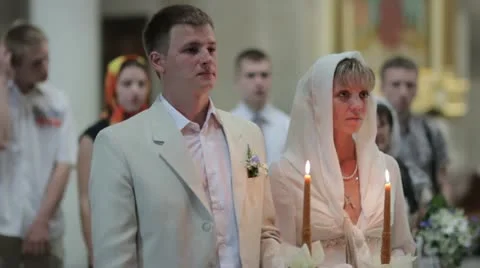 Church wedding 2 Video stock 13989104