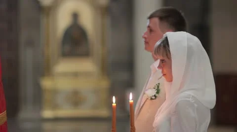 Church wedding 3 Video stock 13694117