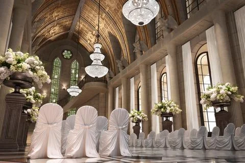 Church wedding Stock Illustration