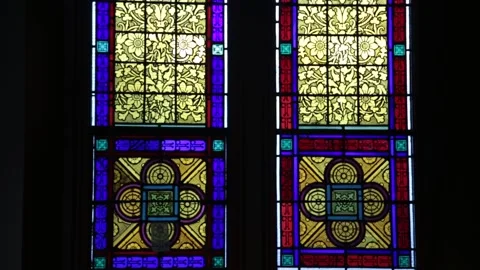 Church windows 1 Stock Footage 233185367
