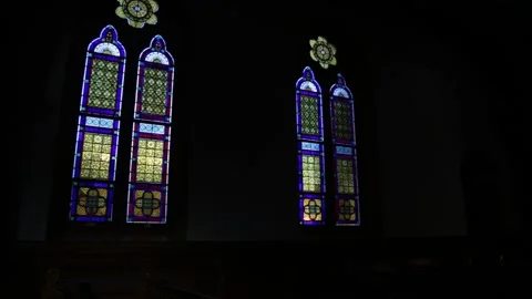 Church Windows 2 Stock Footage 233185364