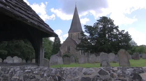 Church yard Stock Footage 38536726