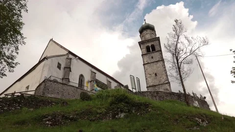 Church of zuglio 库存影片 77179656