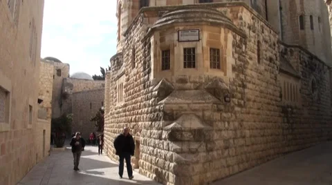 Churches are in Jerusalem. Stock Footage 45544280