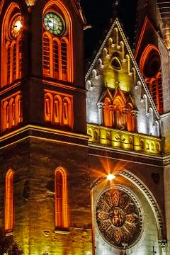 Churches night 3 Stock Photos
