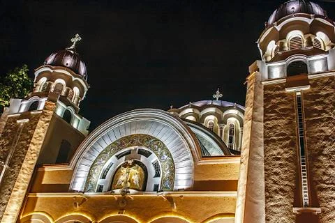 Churches night 8 Stock Photos