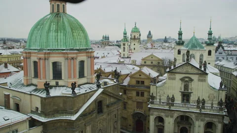 Churches in Prague Stock Footage 217375149
