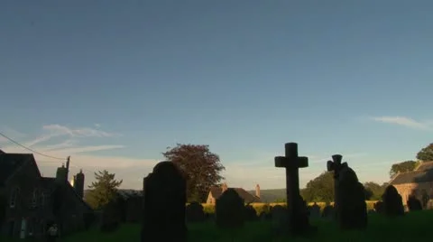 Churchyard Shadows Stock-Footage 18032723