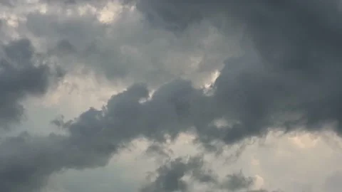 Churning blue/grey clouds in a cloud time lapse. Stock Footage 204862287