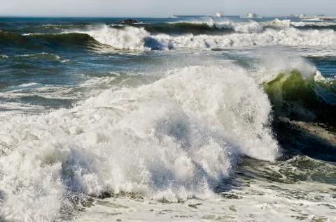 Churning sea Stock Photos