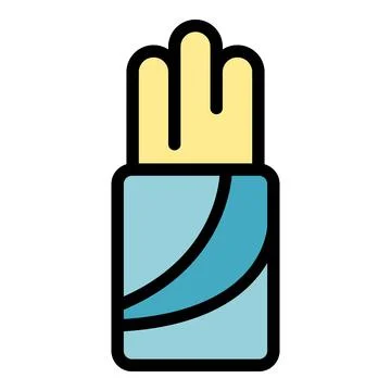 Churro cuisine icon vector flat Stock Illustration