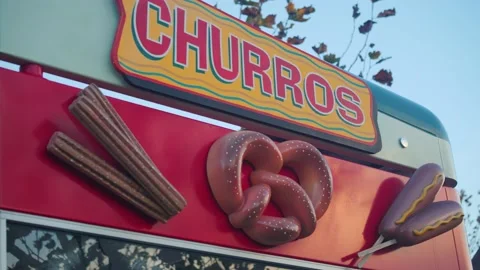 Churros Sign 스톡 동영상 144295519