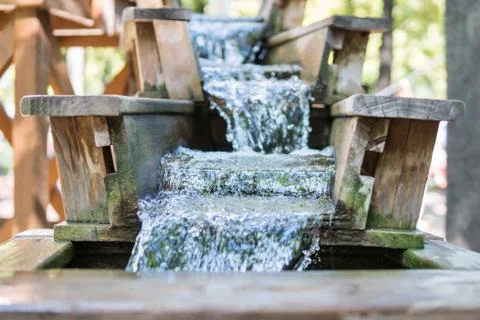 Chute with running water Stock Photos