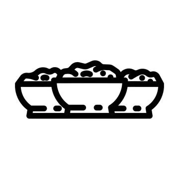 Chutney condiment line icon vector illustration Stock Illustration
