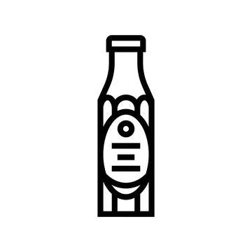 Chutney condiment line icon vector illustration Stock Illustration