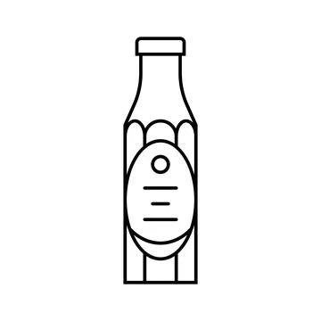 Chutney condiment line icon vector illustration Stock Illustration