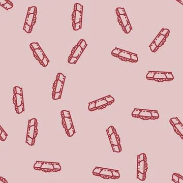 Chutney condiment line vector seamless pattern 스톡 일러스트