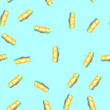 Chutney condiment vector seamless pattern Illustrazione stock