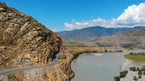 Chuysky tract in Altai Republic Stock Footage 116106950