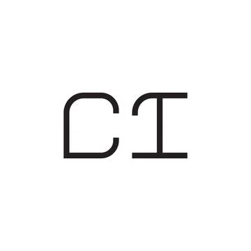Ci initial letter vector logo icon Stock-Illustration