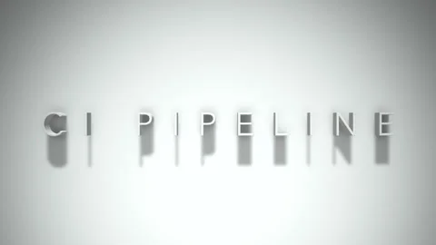 Ci pipeline 3D title animation with shadows on a white background Stock Footage 297216105