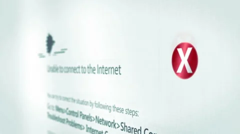 CI000039 No Internet Connection Reverse Angle Stock Footage