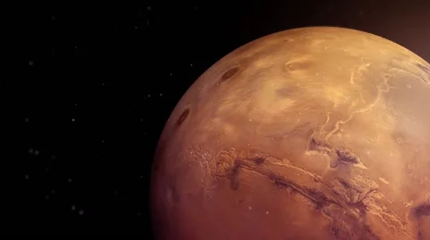 CI000041 Slow Dolly towards Mars atmosphere Stock Footage