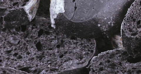 Ciabatta is a black slice Vídeos de archivo 93666669