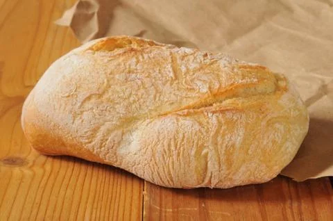 Ciabatta bread loaf Stock Photos