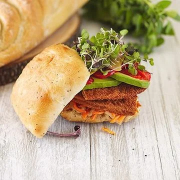 Ciabatta with herbs Stock Photos