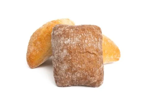 Ciabatta isolated Stock Photos