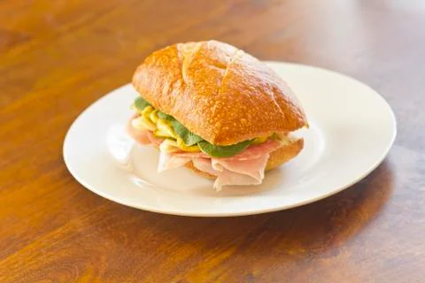Ciabatta Roll Sandwich Stock Photos