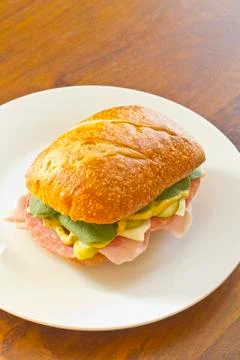 Ciabatta Roll Sandwich Stock-Fotos