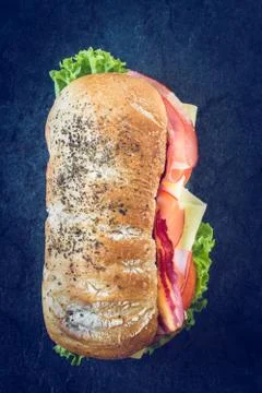 Ciabatta sandwich Stock Photos