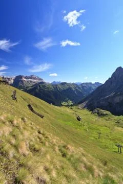 Ciampac Valley, Canazei Foto stock