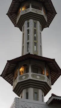 Cianjur, West Java. September 15, 2021, photo of the grand mosque and Cianj.. Stock-Fotos