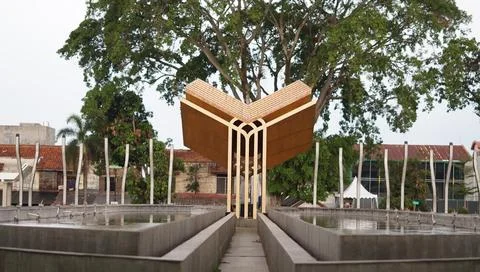 Cianjur, West Java. September 15, 2021, photo of the grand mosque and Cianj.. Stock Photos