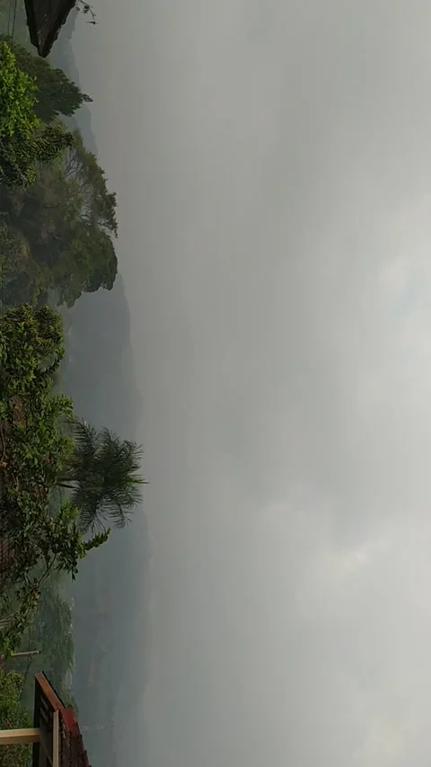 Ciater Hill View Stock Footage 245343793