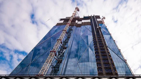CIBC Square Construction Timelapse Stock Footage 130151301