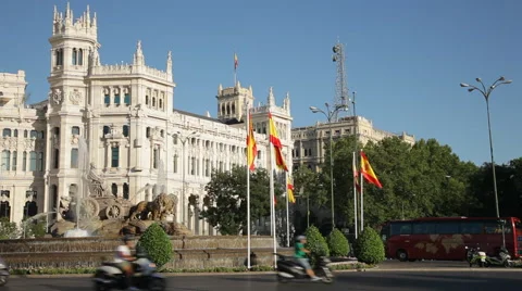 Cibeles in Madrid Stock Footage 68560393