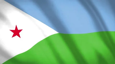 Cibuti Flag Stock Footage 188105346