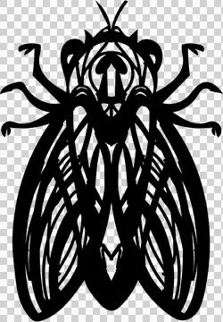 Cicada-mandala Stock Illustration