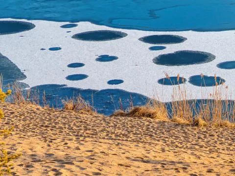 Cicles on ice Stock Photos