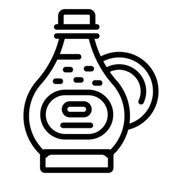 Cider apple extract icon outline vector. Fruity infusion bottle Stock Illustration