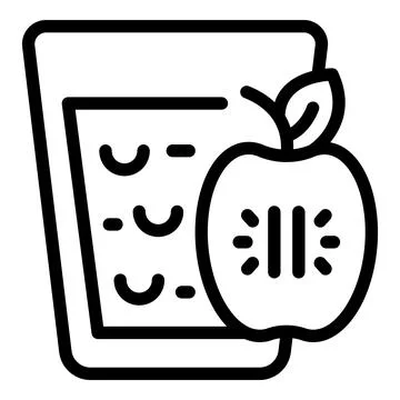 Cider glass icon outline vector. Cider drinking vessel Stock Illustration