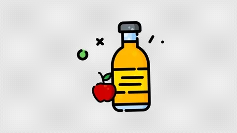 Cider made from fresh bright red apples a healthy organic juice drink 库存影片 346130807